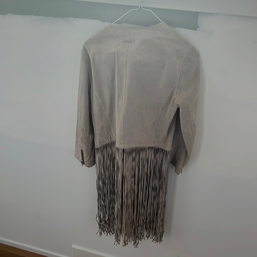 Soia and Kyo suede fringe jacket